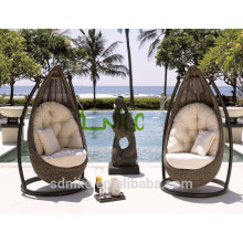 SW-(15) outdoor garden furniture wicker rattan swing chair/ hanging garden swing chair